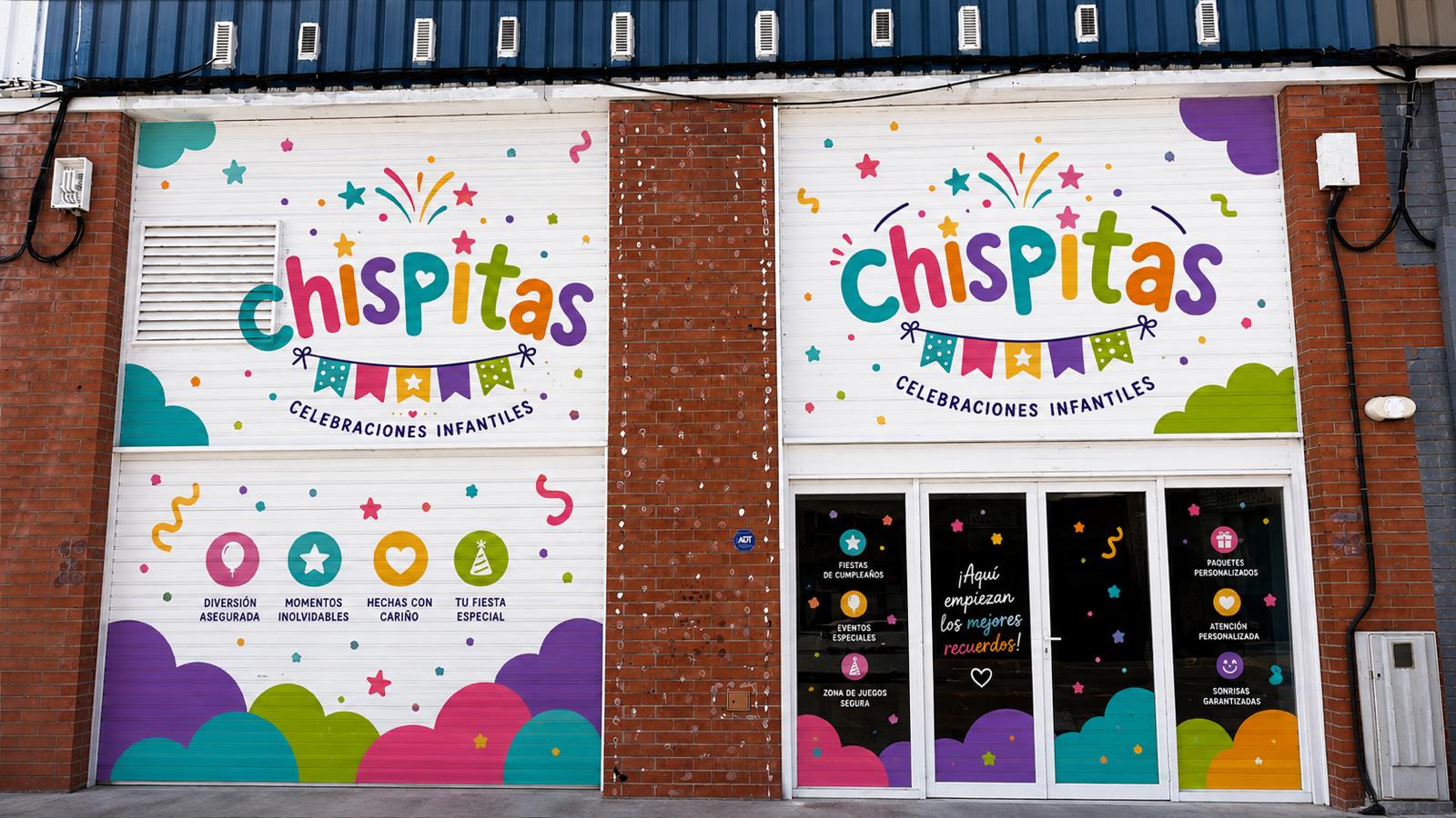 Fachada de Chispitas Celebraciones Infantiles